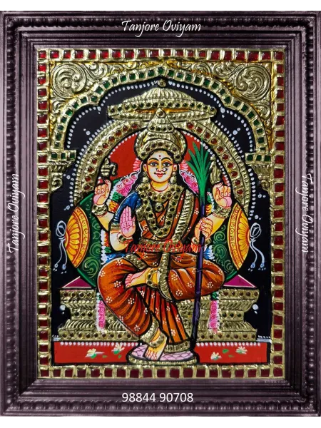 Kamatchi Amman Tanjore Painting